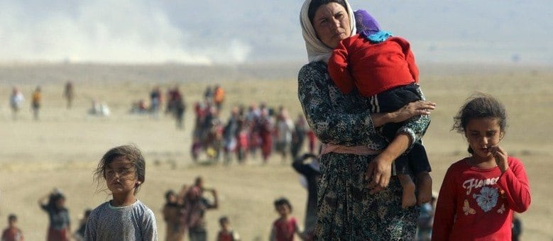 A minoria yazidi, do Iraque, é uma das que precisam de muita ajuda humanitária
