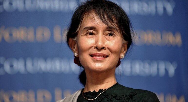 A ex-líder birmanesa Aung San Suu Kyi