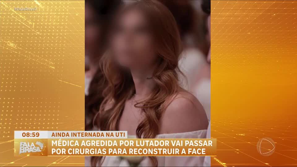 Médica agredida pelo namorado vai passar por cirurgias faciais