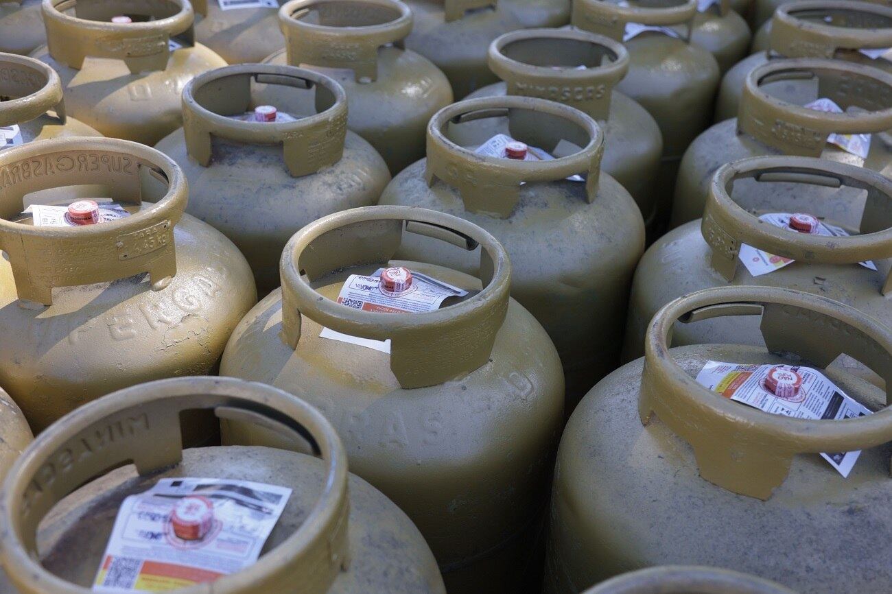 Depósito de botijões de gás de cozinha