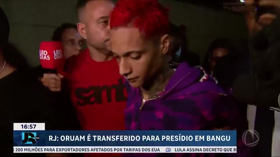 Rapper Oruam é transferido para presídio em Bangu (RJ)