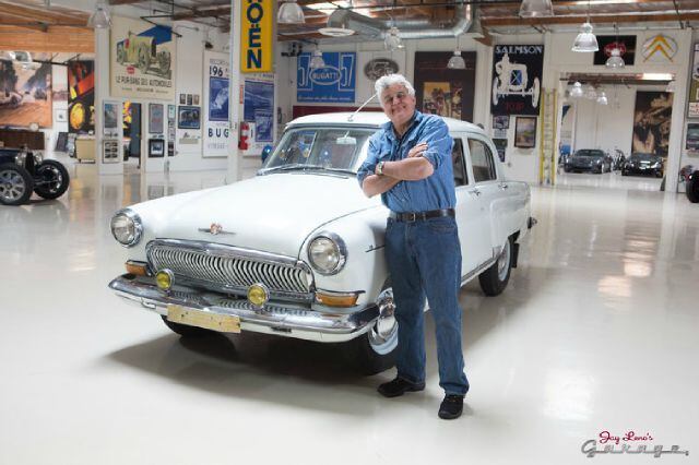 Apresentador Jay Leno é dono de um Volga; presidente Vladimir Putin possui um modelo 1956