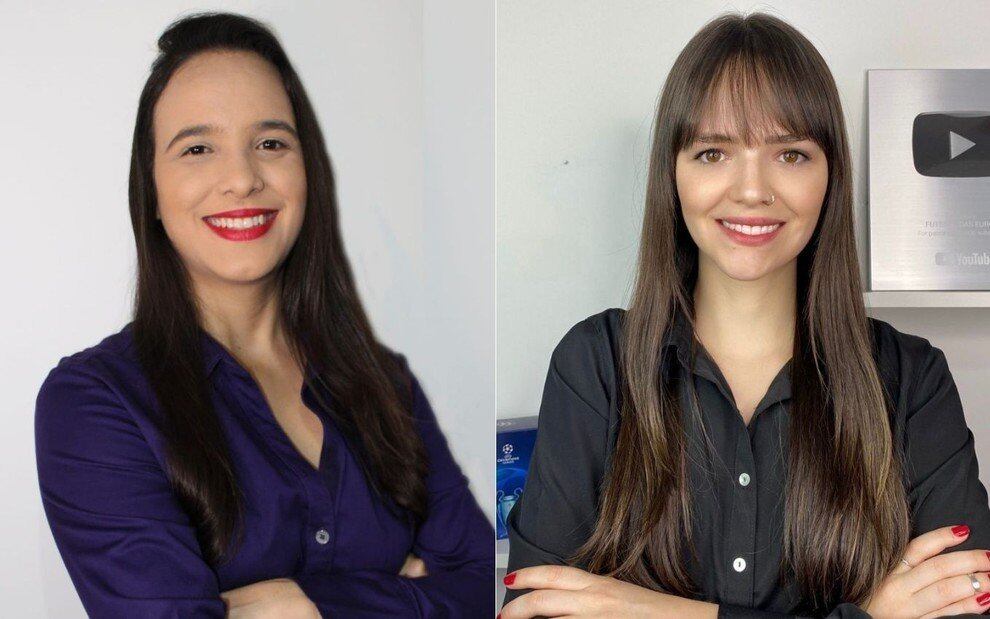 A TNT Sports contratou uma dupla feminina para narração e comentários da Champions League. Camilla Garcia (à esquerda) e Giovana Kiill são a nova narradora e comentarista, respectivamente, contratadas pela marca para os jogos que serão transmitidos pela HBO Max, TNT e SPACE. Ambas foram destaque no programa