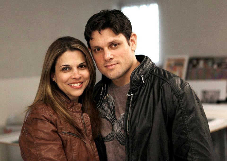 João Paulo Godoy com a mãe de Chay Suede
