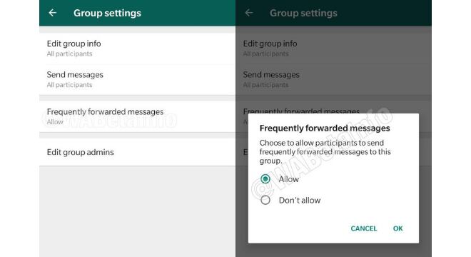 Usuários poderá decidir que irá ou não receber as mensagens compartilhadas em excesso