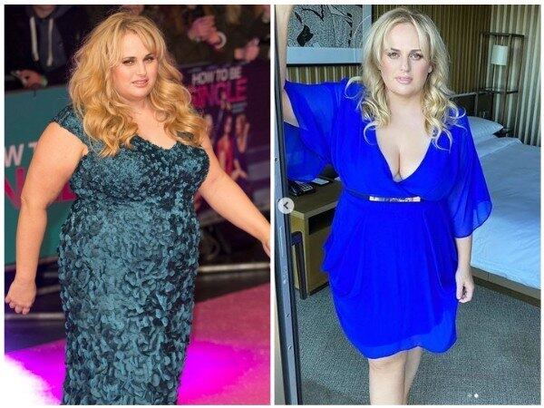 A atriz Rebel Wilson, de 40 anos, surpreendeu seus fãs no Instagram nesta semana ao compartilhar uma série de fotos que destacam sua perda de peso. Com um vestido azul royal com cinto, ela mostrou sua nova silhueta
