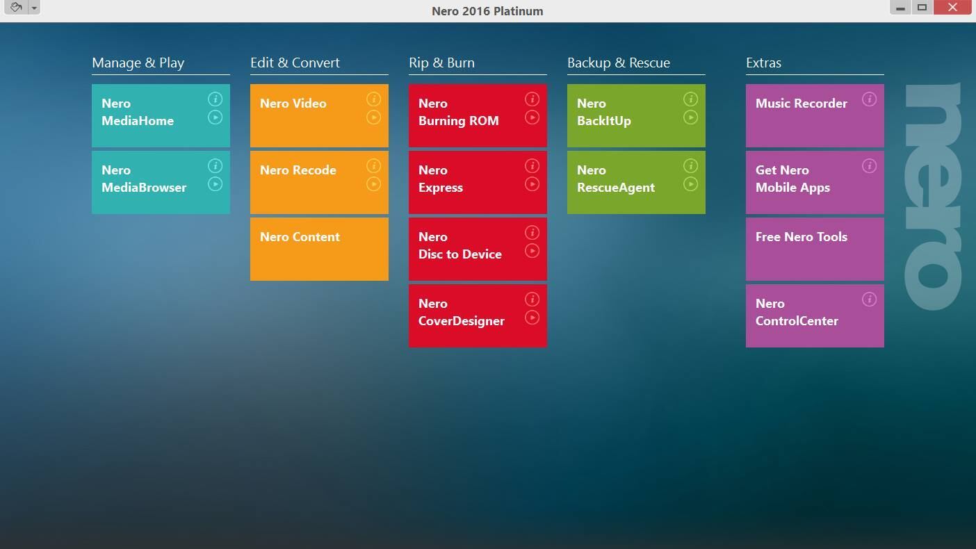 Programa conta com recursos que vão desde gravação de mídias à backup de dados