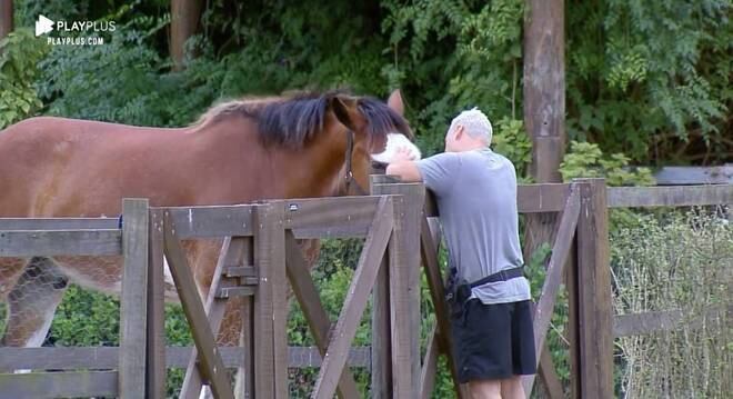 Viny sempre "conversava" com Lyon e demonstrava carinho pelo cavalo