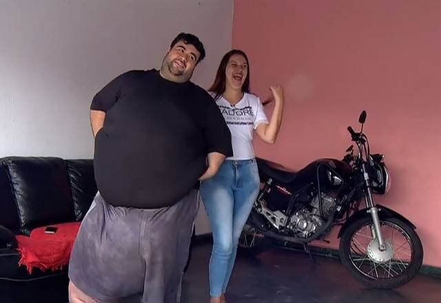 Monique Machado ajudava Jorge e sua mãe com as tarefas de casa e se tornou um incentivo maior para o emagrecimento