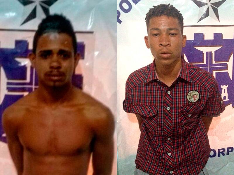 José Humberto da Silva Filho, 20 anos, e Alessandro Barreto dos Santos, de 21, foram surpreendidos por policiais militares e civis