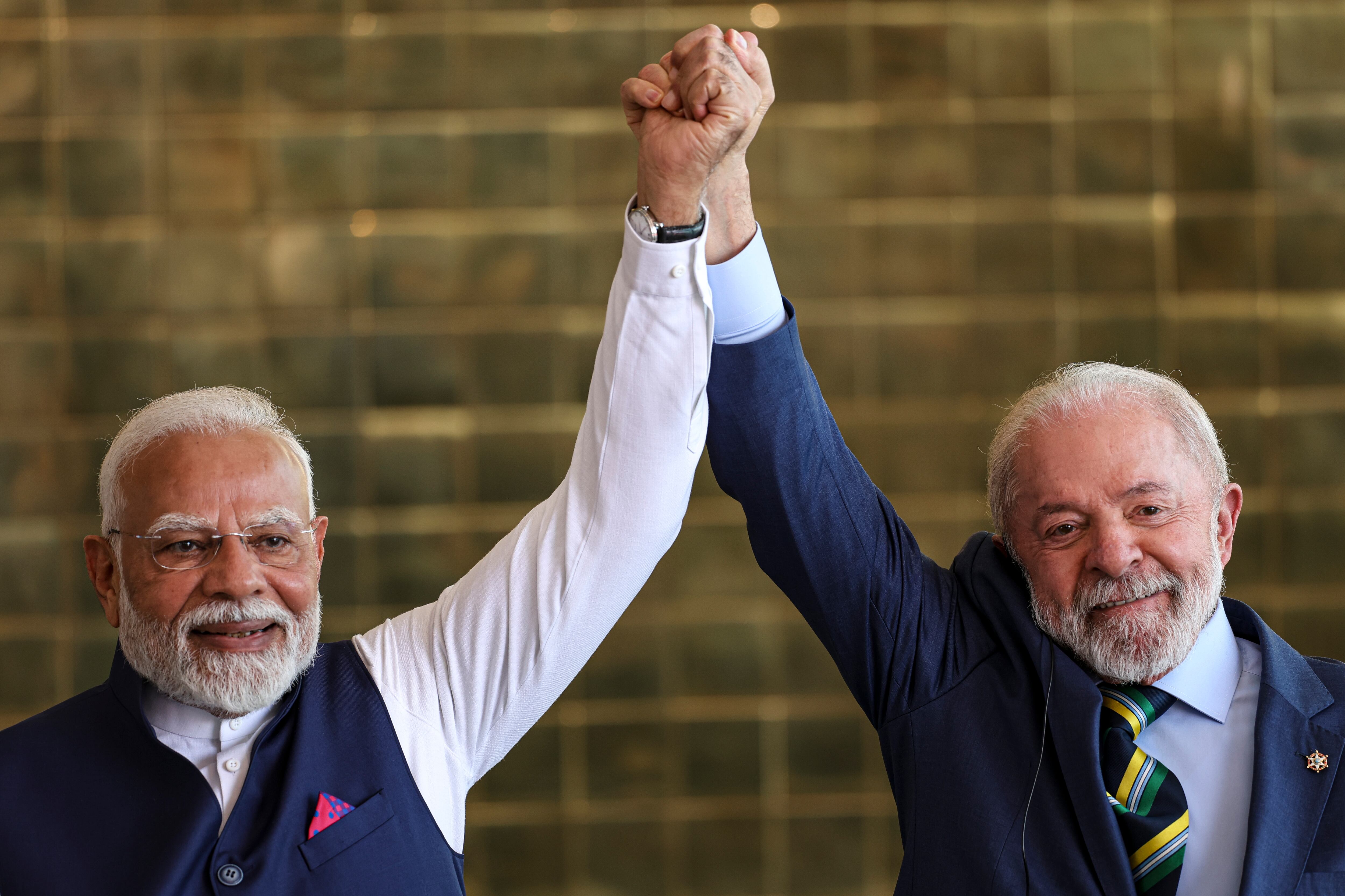 Brasília (DF), 08/07/2025 - O presidente Luiz Inácio Lula da Silva recebe o primeiro-ministro da Índia, Narendra Modi, em cerimônia oficial no Palácio da Alvorada. Foto: Marcelo Camargo/Agência Brasil