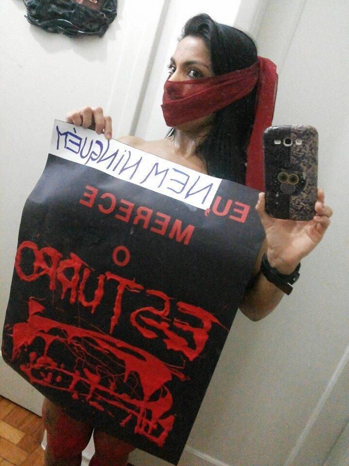 "Se não houve o consentimento, é estupro!!! Diga não à toda e qualquer violência contra a mulher!!!", escreveu Raquel Miranda Paes