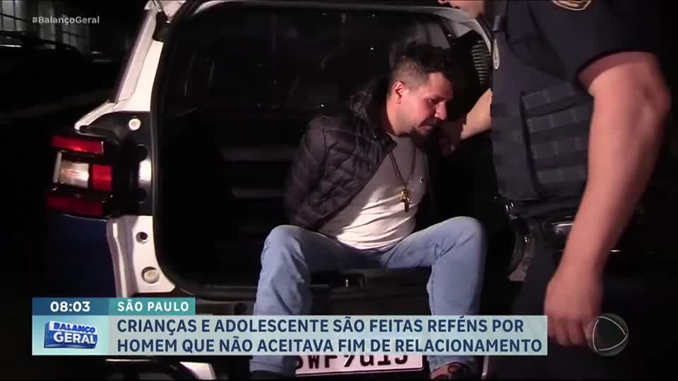 Homem não aceita fim do relacionamento e faz filhos da ex-companheira reféns