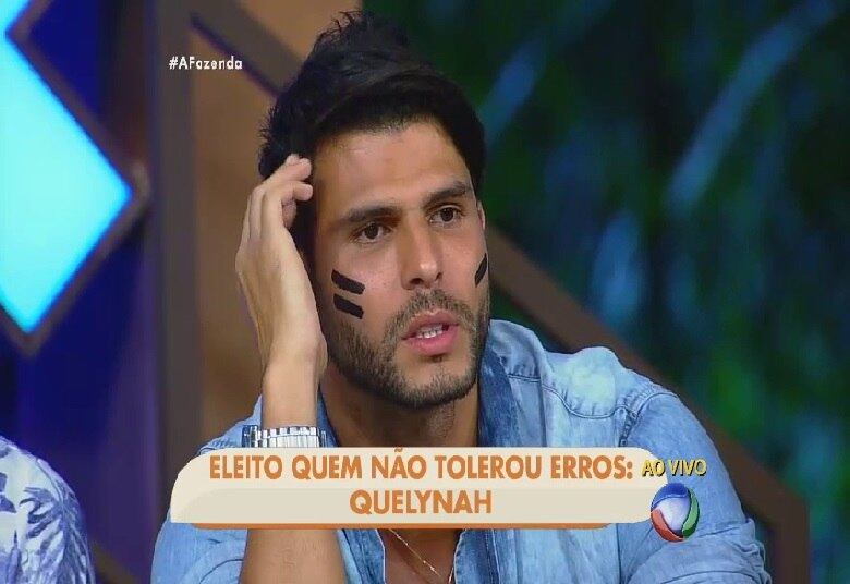 Quem não tolerou erros era a próxima pergunta, que foi respondida por Marcelo Bimbi. A resposta correta seria Quelynah, mas o modelo escolheu o nome de JP Mantovani
+ JP Mantovani diz o que achou sobre Luka acordar Douglas no dia do ofurô: "Uma dose de trairol"
+ Começou a lavagem de roupa suja de A Fazenda 8, veja as primeiras respostas de Douglas e Minerato
+ Veja fotos dos bastidores da grande final de A Fazenda 8
+ Veja as expressões de Ana Paula Minerato, vice-campeã de A Fazenda 8
+ Douglas Sampaio é o campeão de A Fazenda 8. Relembre a participação do vencedor
+ Ana Paula Minerato é vice-campeã de A Fazenda 8. Veja como foi a participação da peoa no reality show
+ Luka Ribeiro é o terceiro colocado de A Fazenda. Relembre a trajetória do ator
+ “Tem participante que vai colher frutos muito ruins aqui fora”, crava JP Mantovani
+ Douglas leva tapa na cara de Mara Maravilha, cai no choro e afirma: "Ela não merece um pingo de respeito"