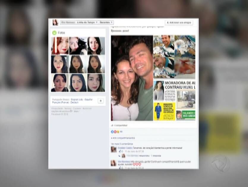 Parentes e amigos fizeram uma campanha na internet para ajudar o casal