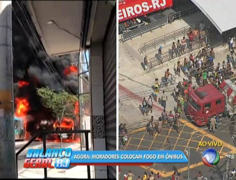 Ao menos três ônibus e a estação Vila Queiroz do BRT em Madureira, zona norte do Rio de Janeiro, foram queimados na tarde desta segunda-feira (28) em protesto de moradores após a morte do menino Ryan Gabriel Pereira dos Santos, atingido por uma bala perdida de fuzil no domingo de Páscoa. Até as 15h, seis suspeitos dos incêndios haviam sido detidos. Ao menos 1.300 alunos ficaram sem aulas no turno da tarde. Leia mais

