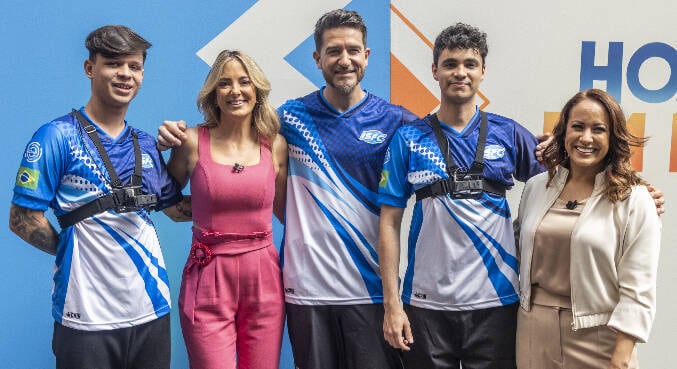 Nesta sexta (3), o Hoje em Dia recebeu três gerações de patinadores da modalidade Slalom
