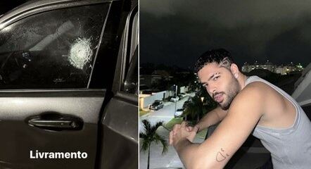 Pedro Sampaio mostrou marca de tiro em veículo nas redes sociais