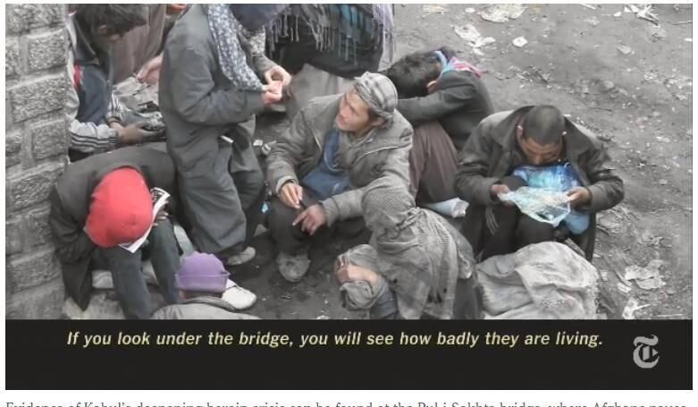 A capital do país, Cabul, foi bastante afetada pela alta no
consumo de drogas no Afeganistão