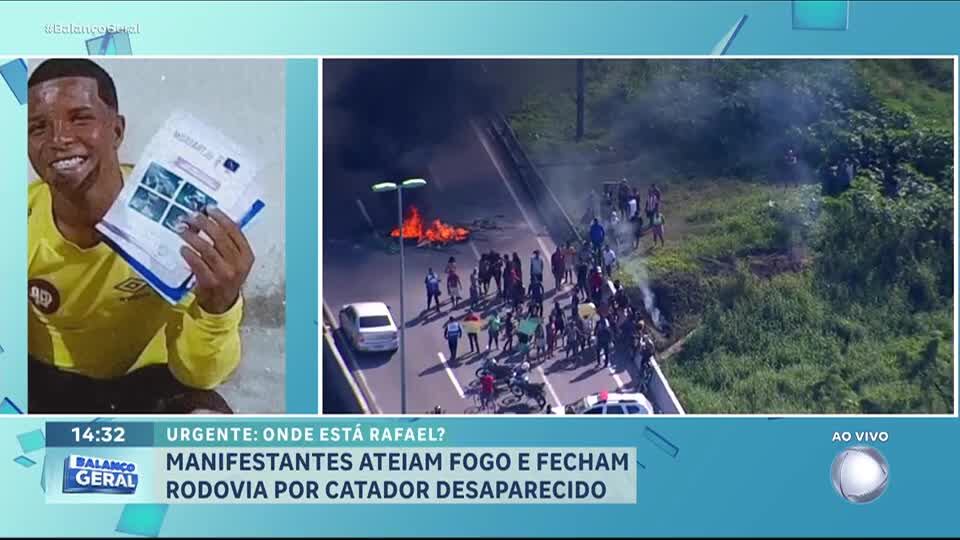 Manifestantes ateiam fogo e fecham rodovia em protesto por catador morto por vigilante no RJ