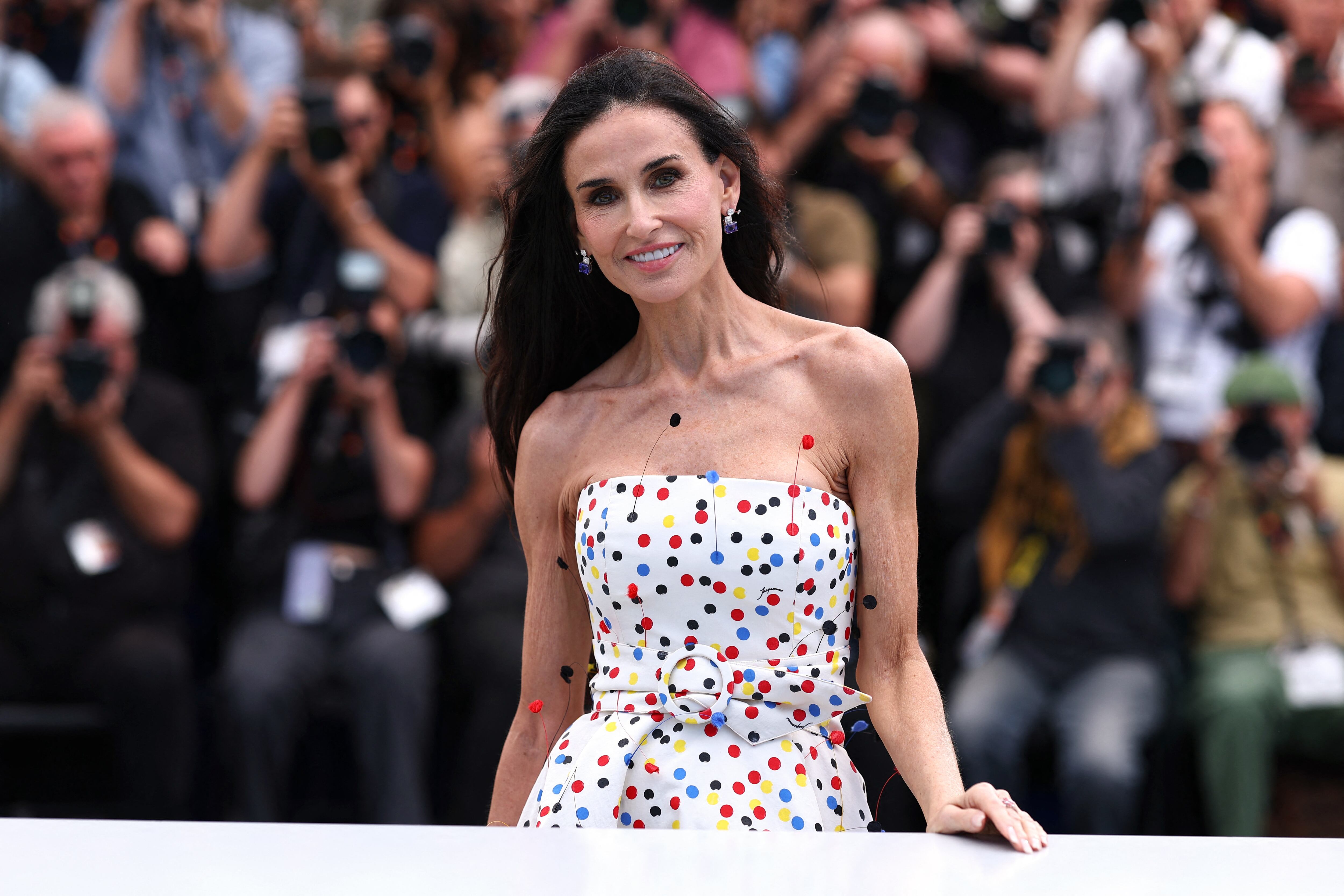 Demi Moore, membro do júri do 79º Festival de Cinema de Cannes 12 de maio de 2026 REUTERS/Gonzalo Fuentes