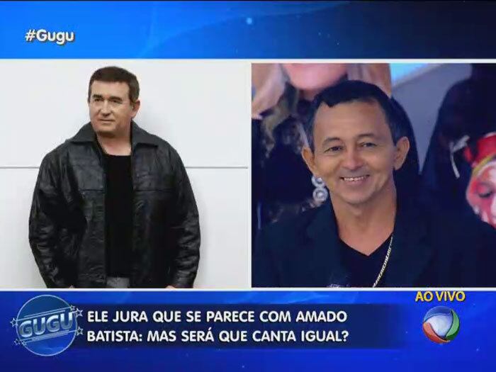 Até Amado Batista apareceu para mostrar seu talento!

+ Gente como a gente? Sósias de famosos confundem fãs e fazem sucesso na internet
+ Clique aqui e assista às matérias do programa
+ Gugu está no Facebook! Curta
+ Siga o perfil da atração no Twitter
+ Tem Instagram? Siga o Gugu!