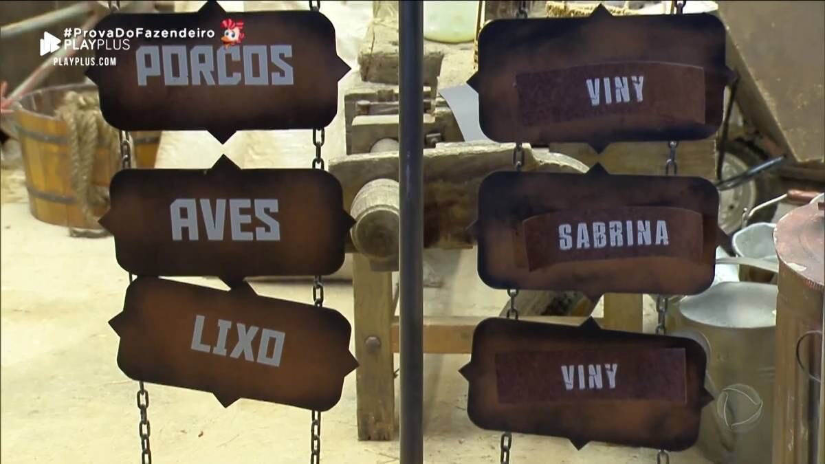 Com a saída de Viny Vieira, os peões se revezarão para cuidar dos porcos e do lixo. As aves serão responsabilidade de Sabrina Paiva