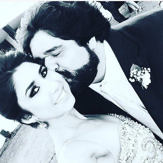 Fabiano celebrou sete anos de união com a mulher, Marília Gabriela