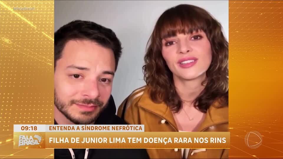 Filha de Junior Lima é diagnosticada com síndrome nefrótica