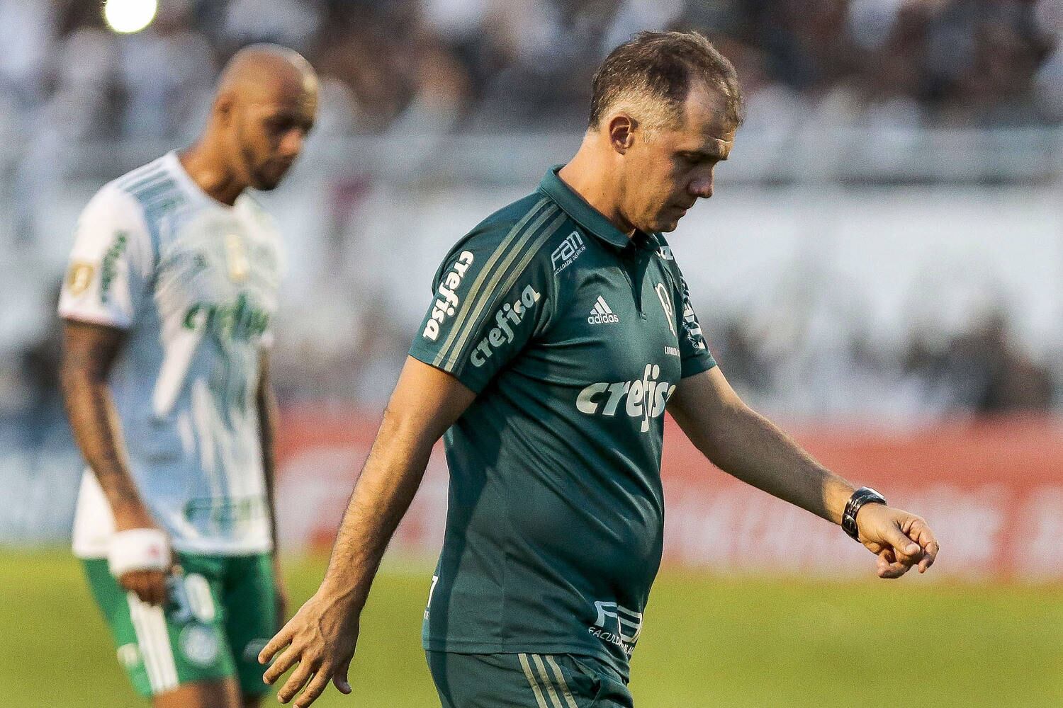 Treinador do Palmeiras cobra mudança de atitude para reverter o placar diante da torcida
