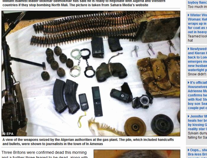 Militantes usaram granadas de mão, rifles, algemas e celulares em sequestro