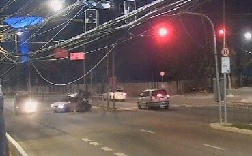 Racha na avenida Interlagos, em São Paulo