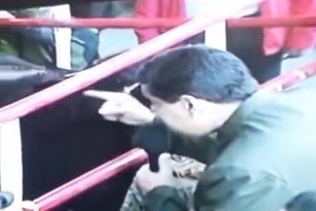 Nicolás Maduro fala com as vacas em Caracas e pede apoio