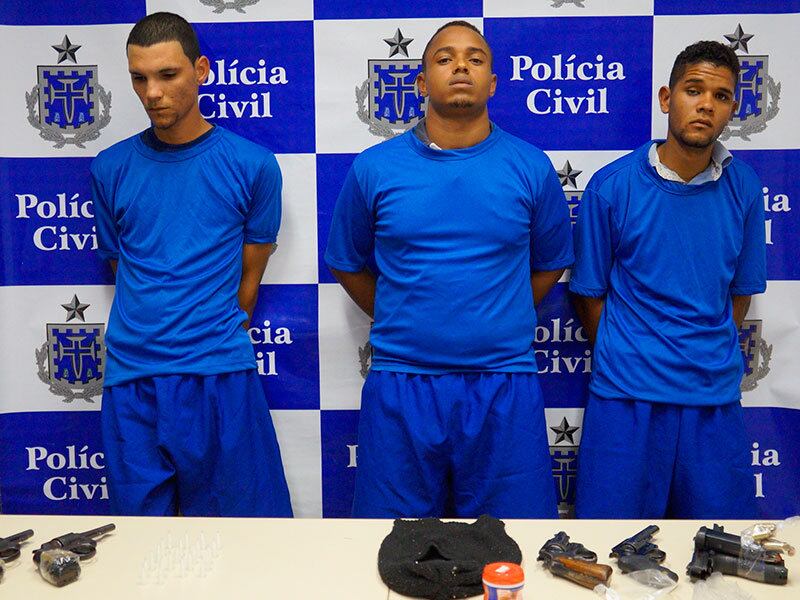Alexandre de Oliveira dos Santos, Luís Sergio Conceição da França e Lucas de Sousa da Silva estão custodiados na DT/Candeias