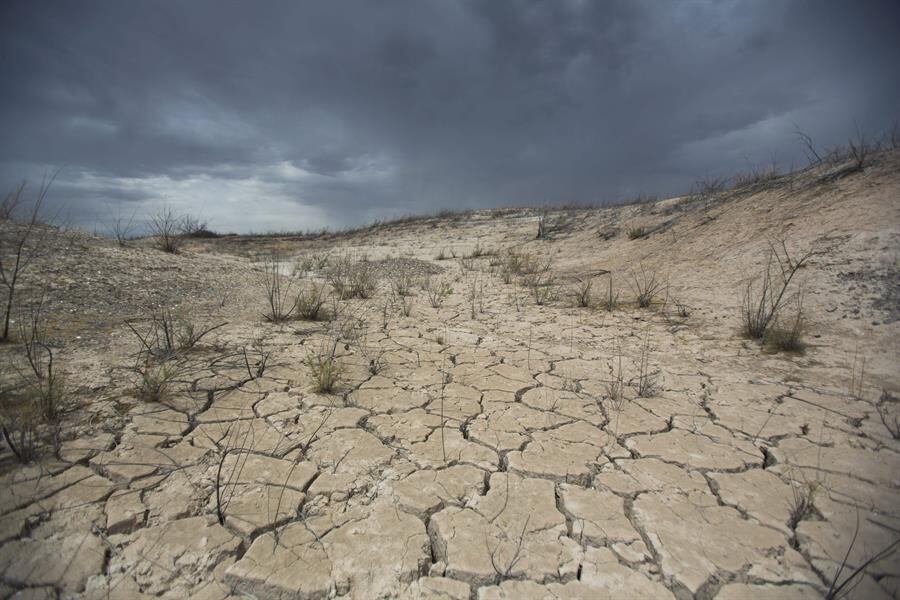 Área do Parque Nacional do Lago Mead, em Nevada (EUA), durante seca em 2014