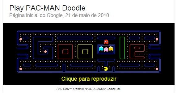 O game ganhou várias versões e foi homenageado até mesmo pelo Google, que criou um doodle especial em 2010. Clique aqui para ver o doodle