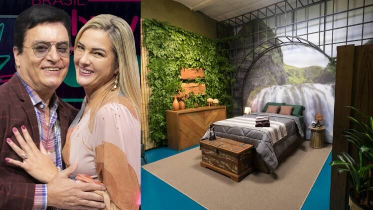 Andreia e Nahim se acomodaram no quarto cachoeira e receberam o título de casal chororô 