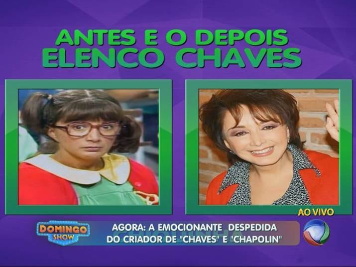 Outra personagem marcante para os fãs do seriado é Chiquinha, interpretada por María Antonieta de las Nieves. Veja como a atriz está hoje
+ Fãs marcam presença em exposição da Vila do Chaves em São Paulo
