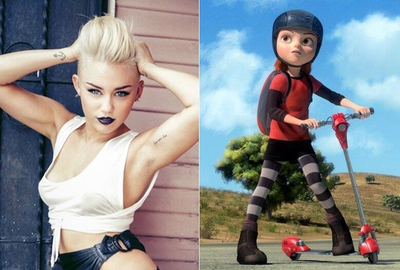 Outra estrela teen a se aventurar nas dublagens foi Miley
Cyrus. A cantora atuou em Bolt
- O Supercão (2008)como a menina Penny