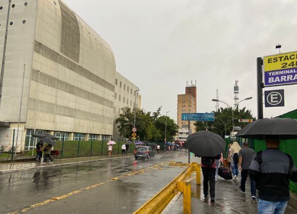 Domingo chuvoso na cidade de São Paulo