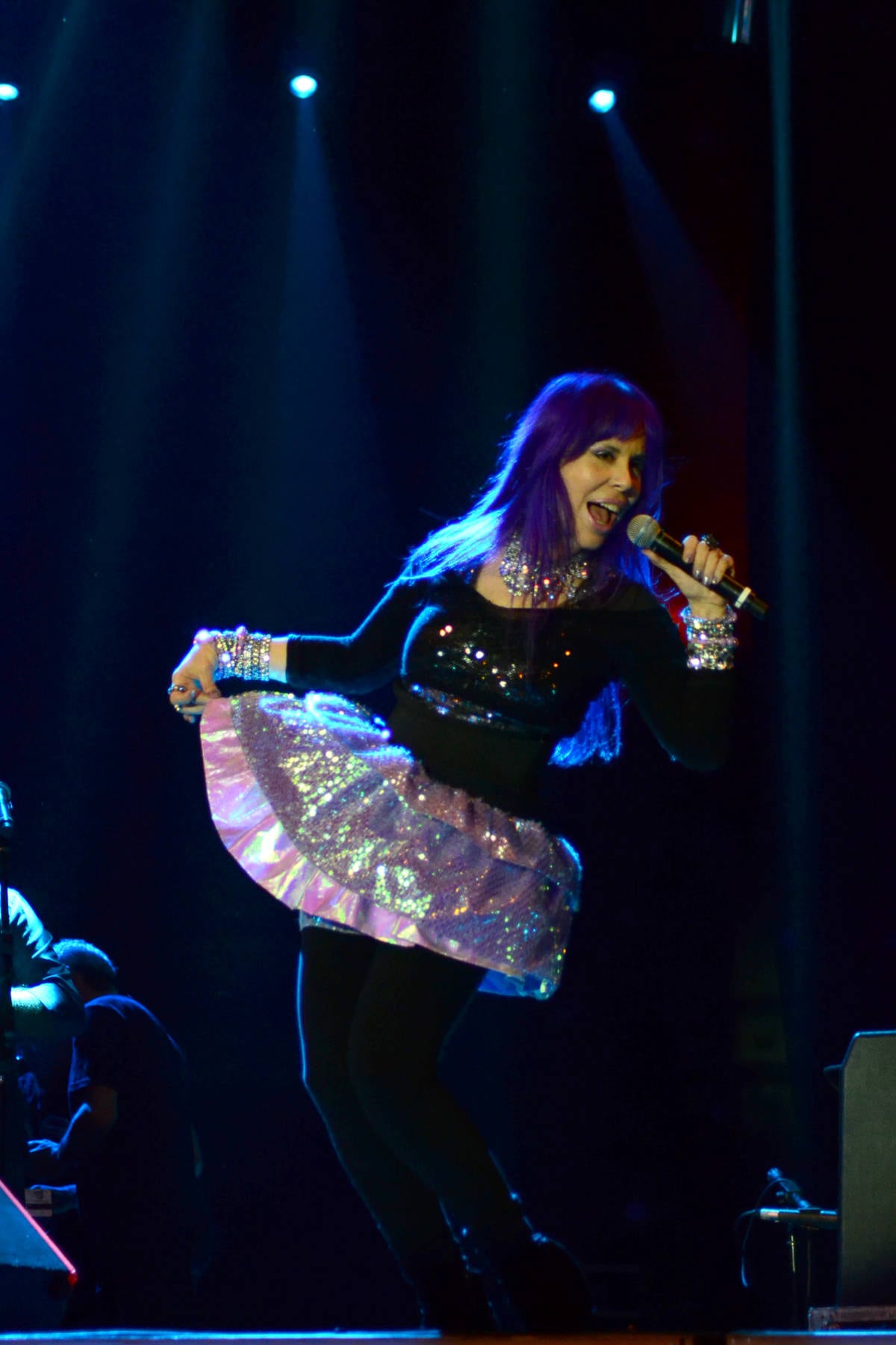 A cantora Baby do Brasil atraiu muitos fãs para o palco Júlio Prestes na noite de sábado (17)