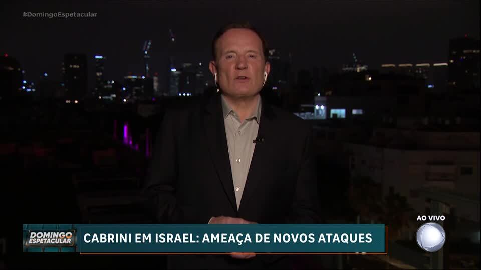 Roberto Cabrini atualiza sobre os desdobramentos da guerra contra o Irã direto de Israel