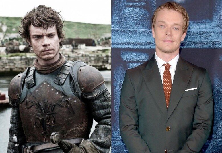 Alfie Allen é Theon Greyjoy e, na vida real, é elegante, cheio de estilo e muito menos sofrido que o personagem
