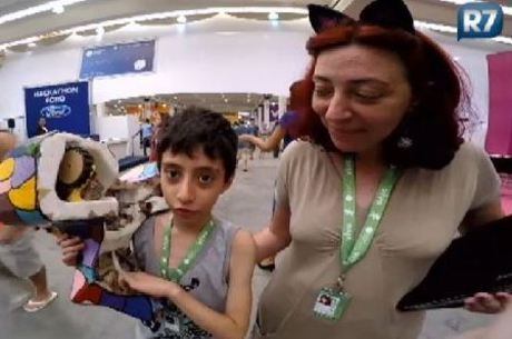 Apesar da pouca idade, Rafael está em sua segunda Campus Party