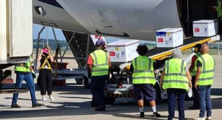 Aeronave desembarcou no Aeroporto de Confins nesta quarta-feira (17)