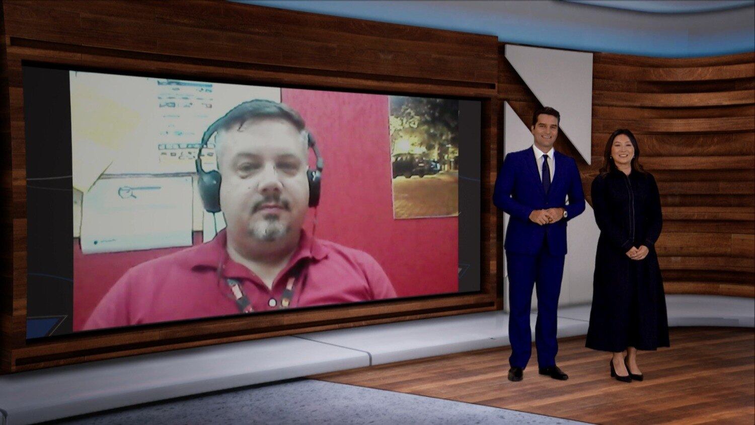 Antonio de Aquino Junior, pesquisador do Instituto de Física de São Carlos/USP, Gustavo Toledo, apresentador do Estúdio News; e Keila Narimatsu, neurologista do Hospital Moriah