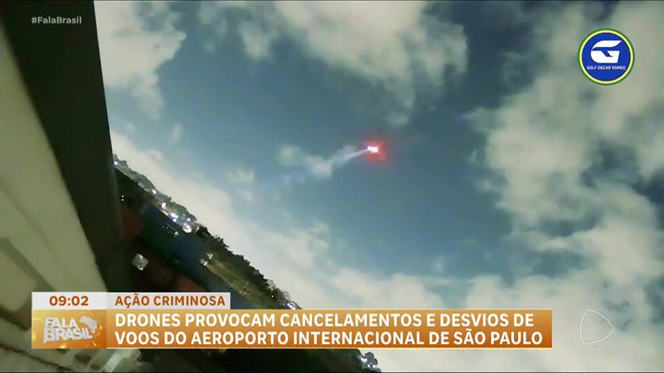 Drones fecham espaço aéreo no Aeroporto Internacional de Guarulhos e 20 voos são desviados