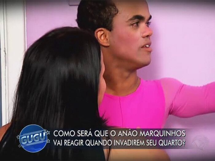 

Antes de entrar na residência, eles relembraram as pegadinhas que Anão e Geraldo Luís já
aprontaram com o outro na tela da Rede Record