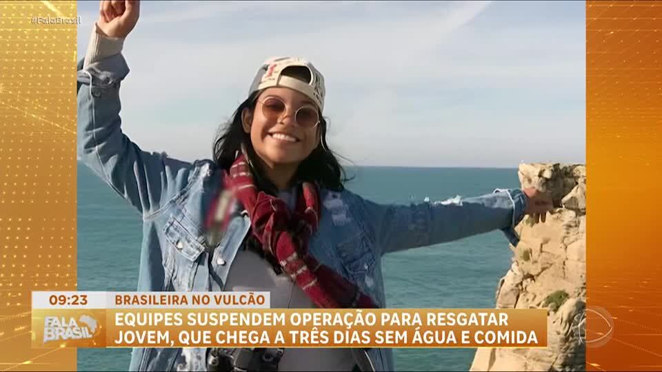 Equipes suspendem busca por brasileira que caiu em vulcão na Indonésia