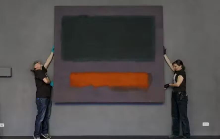 Obra "Cinza, Laranja sobre Marrom, Nº 8", avaliada em US$ 56 milhões